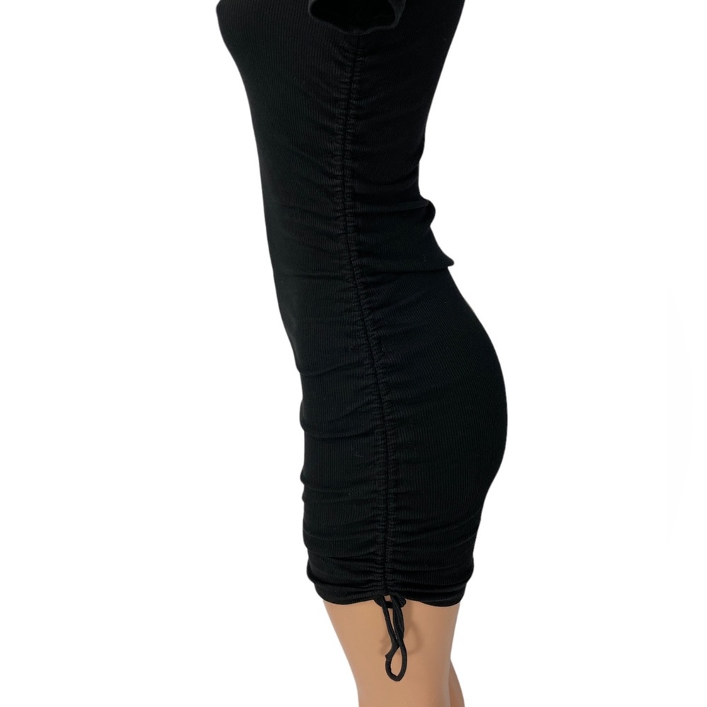Zara Ruched Ribbed Dress - Picture 8 of 11
